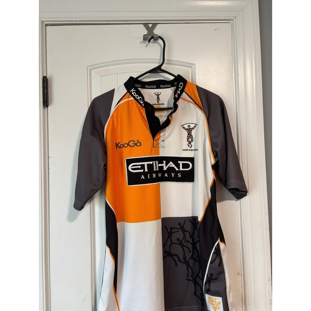 Kooga Etihad Airways Harlequins Rugby Club Jersey Small Hope HIV Patch Wynnwith